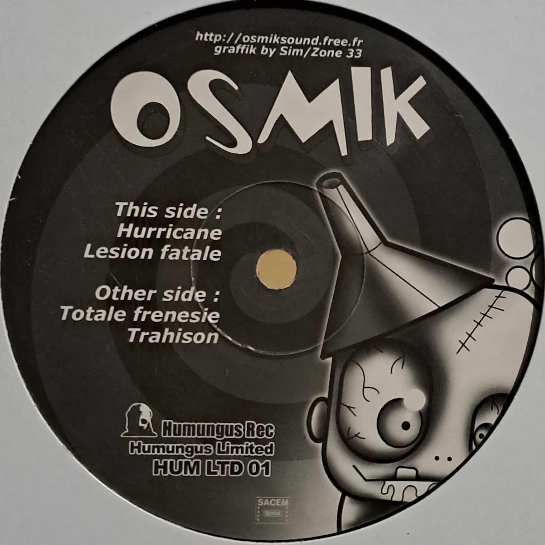 Humungus LTD 01 - vinyle freetekno